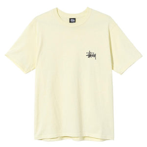 Stussy Basic Logo T-Shirt Pale Yellow