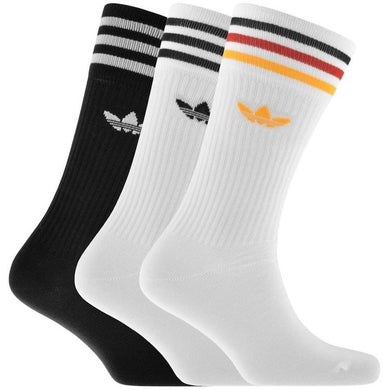 Adidas Skateboarding Solid 3 Pack Crew Socks