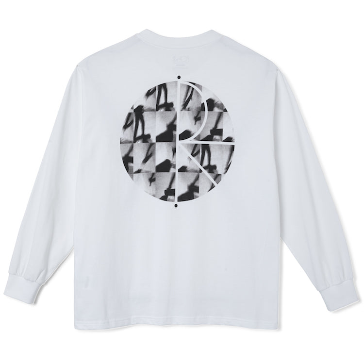 Polar Skate Co Sequence Fill Logo Long Sleeve T-Shirt White