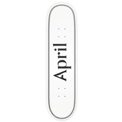 April Skateboards OG Logo Helix Black Skateboard Deck 8