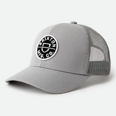 Brixton Crest Crossover MP Meshback Snapback Cap Grey