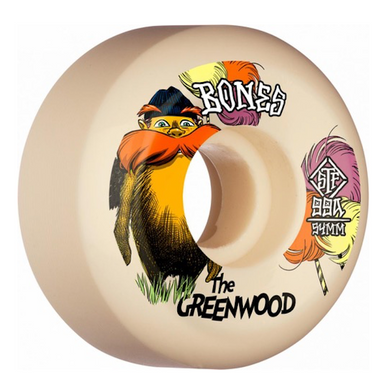 Bones Wheels The Greenwood V5 Sidecut STF Skateboard Wheels 99a 54mm