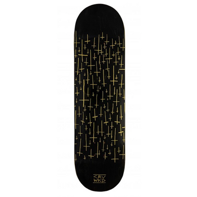 Carve Wicked Satanic Panic Team Black/Gold Skateboard Deck 8.75