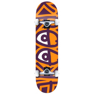 Krooked Skateboards Big Eyes Too Orange Complete Skateboard 8.25"