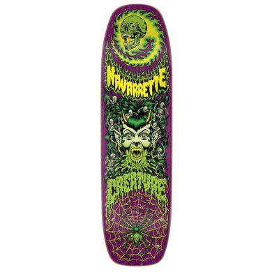 Creature Skateboards Navarrette Hell Queen Green/Purple Skateboard Deck 8.8