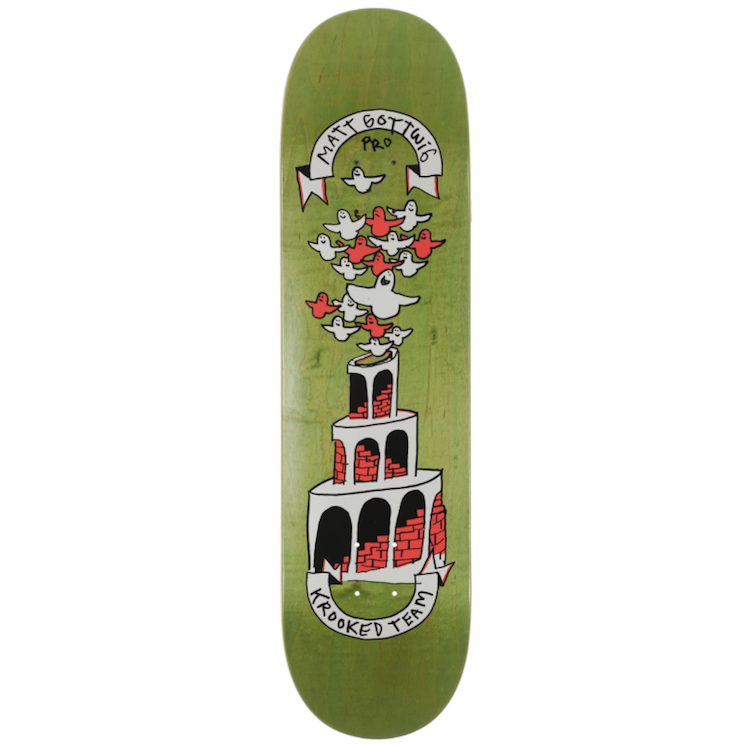 Krooked Skateboards Matt Gottwig Pro Skateboard Deck 8.25