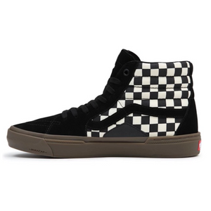 Vans sk8 hi on sale black and white checkered