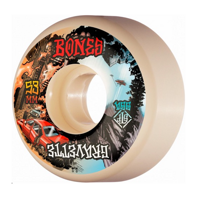 Bones Wheels Gravette Heaven & Hell V2 STF Skateboard Wheels 99a 53mm