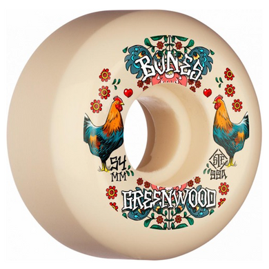 Bones Wheels STF Greenwood Decoupe Sidecut V5 Skateboard Wheels 99a 54mm