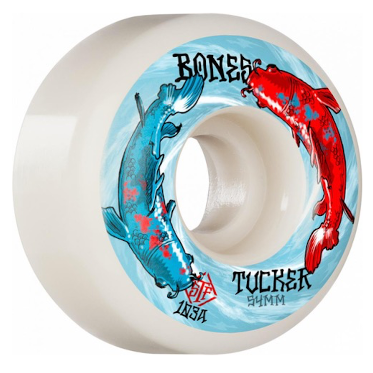 Bones Wheels STF Tucker Big Fish Sidecut V1 Skateboard Wheels 103a 54mm