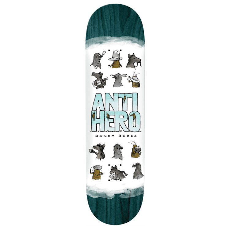 Anti Hero Skateboards Raney Usual Suspects Skateboard Deck 8.38