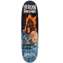 Heroin Skateboards Razor Edge Mandy X Fos Big Egg Skateboard Deck 9.125"(Various Wood Stains)