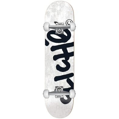 Cliche Handwritten White Complete Skateboard 8.25