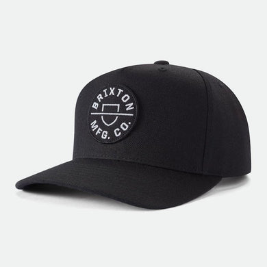 Brixton Crest MP Snapback Cap Joe Black