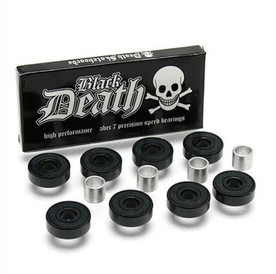 Death Skateboards Black Death Abec 7 Skateboard Bearings