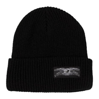 Anti Hero Stock Eagle Label Basic Cuff Beanie Black