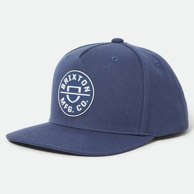 Brixton Crest MP Snapback Cap Joe Blue