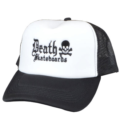 Death Skateboards Old English Mesh Cap White/Black