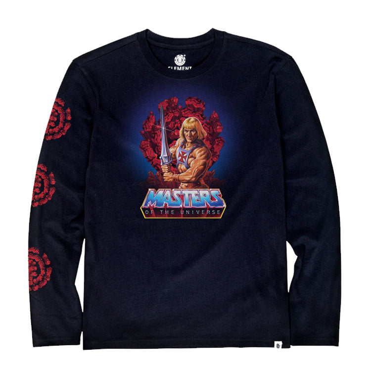 Element Masters Of The Universe He Man Long Sleeve T Shirt Black Flavour Skateshop