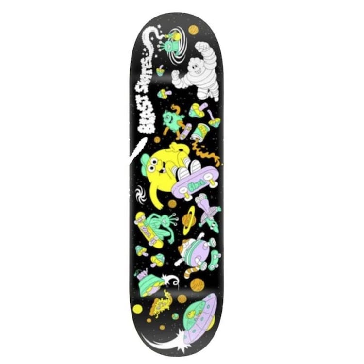 Blast Skates Space Junk Skateboard Deck 8.25