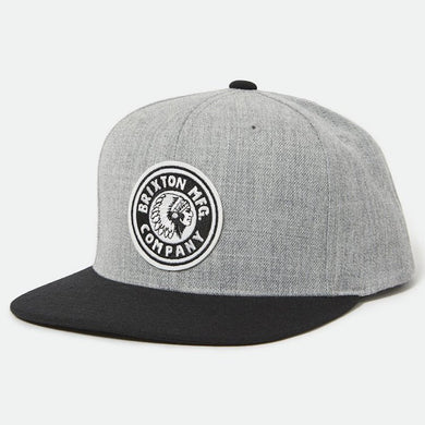 Brixton Rival MP Snapback Cap Grey/Black/Black