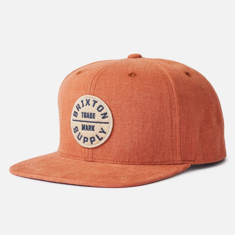 Brixton Oath III Snapback Cap Caramel