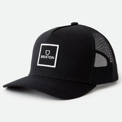 Brixton Alpha Block Crossover MP Meshback Snapback Cap Black