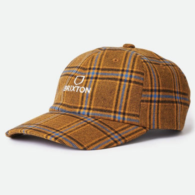 Brixton Alpha LP Snapback Cap Blonde Plaid