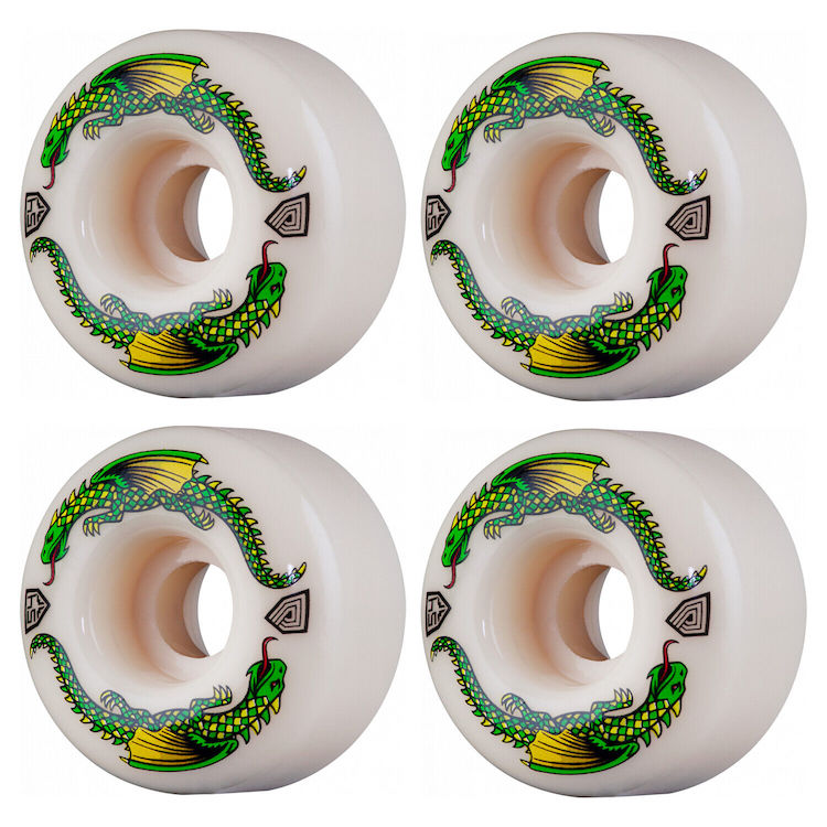 Powell Peralta Dragon Formula Green Dragon Skateboard Wheels 93a 54x32mm