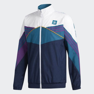 Adidas Skateboarding Court Jacket White/Collegiate Navy/Tribe Purple/Teal