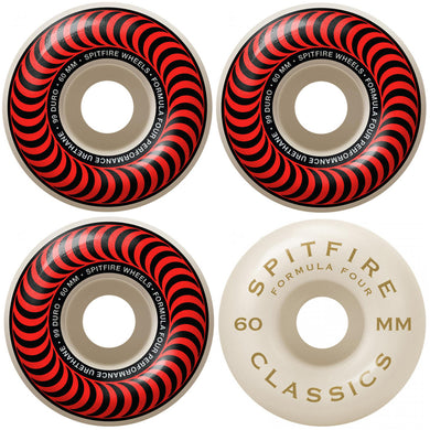 Spitfire Wheels Formula Four Classic Skateboard Wheels 99a 60mm