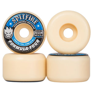 Spitfire Wheels Formula Four Conical Full Skateboard Wheels 99a 56mm