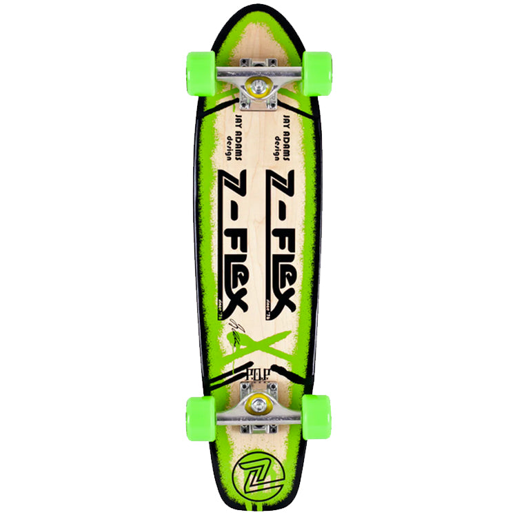 Z-Flex Jay Adams P.O.P Complete Skateboard Cruiser Green/Black 29.75